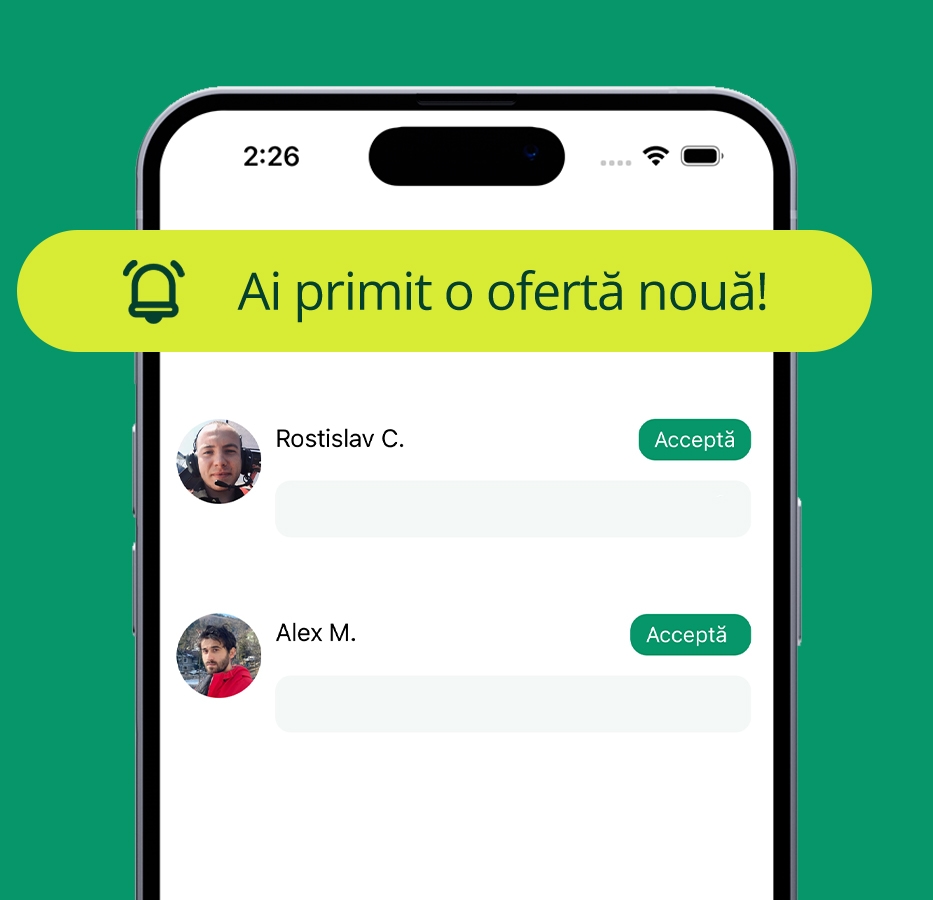 Ai primit o oferta pe Taskuri.ro