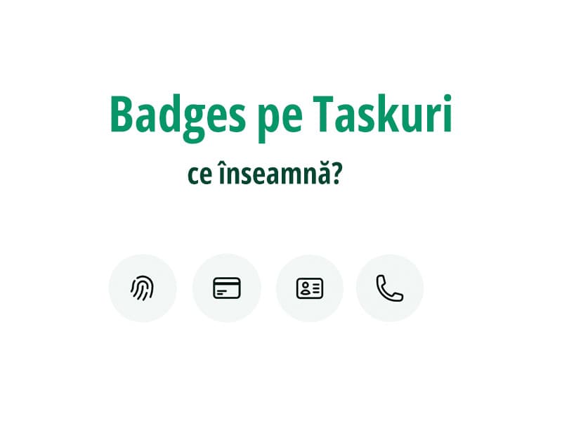 Ce sunt insignele pe Taskuri?